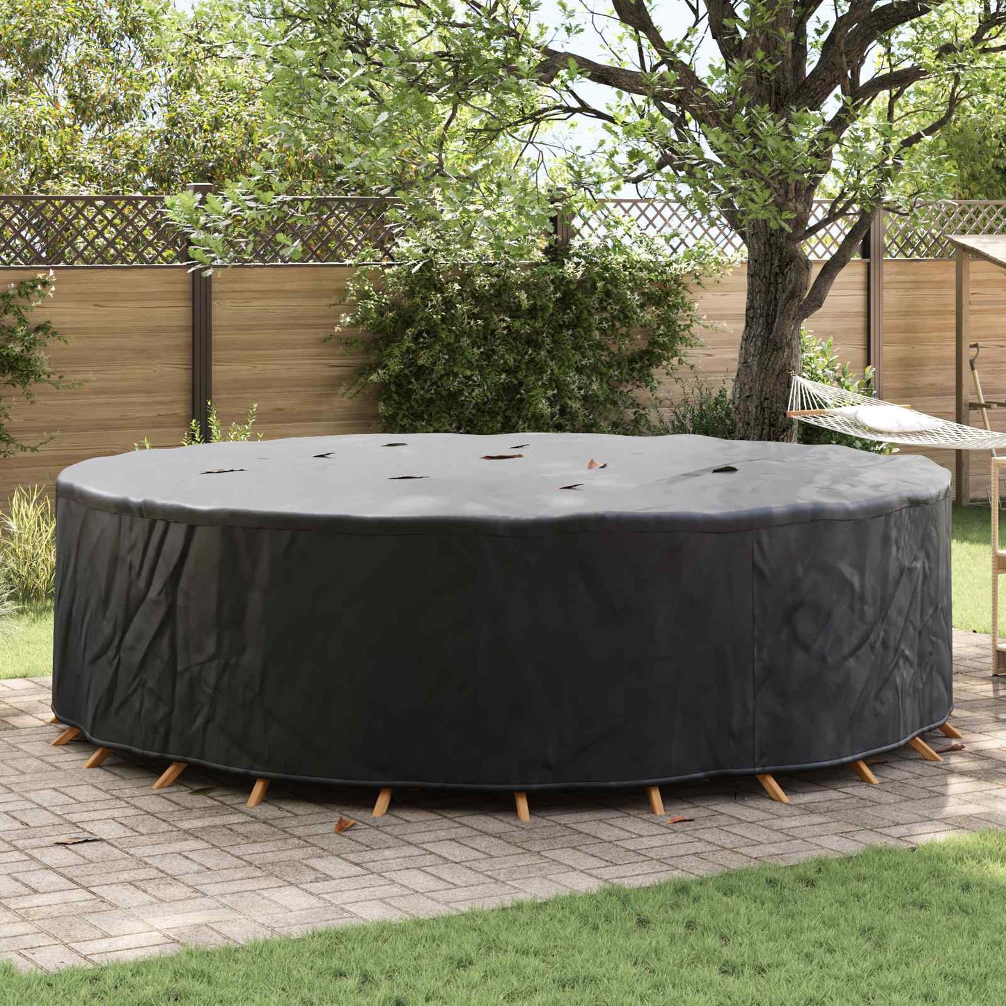 Furniture Cover Black 320 x 320 x 85 cm 420D Oxford Fbric