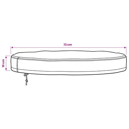Outdoor Table Cover Black 72 x 72 x 10 cm 420D Oxford Fbric