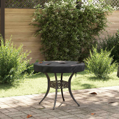 Outdoor Table Cover Black 82 x 82 x 10 cm 420D Oxford Fbric