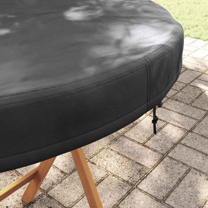 Outdoor Table Cover Black 112 x 112 x 10 cm 600D Oxford Fbric