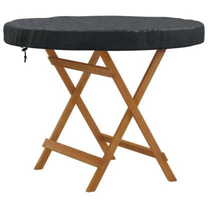 Outdoor Table Cover Black 112 x 112 x 10 cm 600D Oxford Fbric