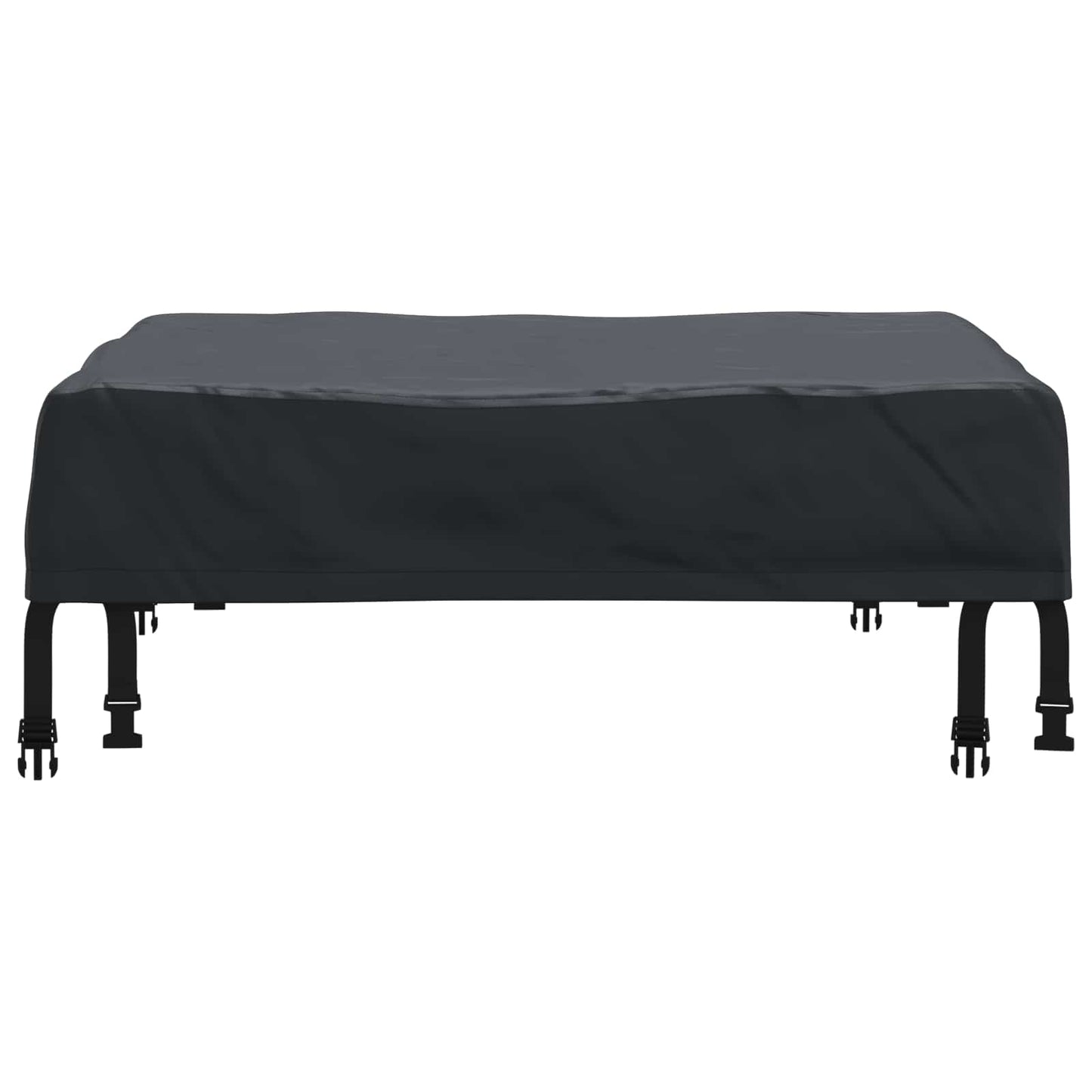 Table Cover Plain Black 72 x 72 x 15 cm Fabric