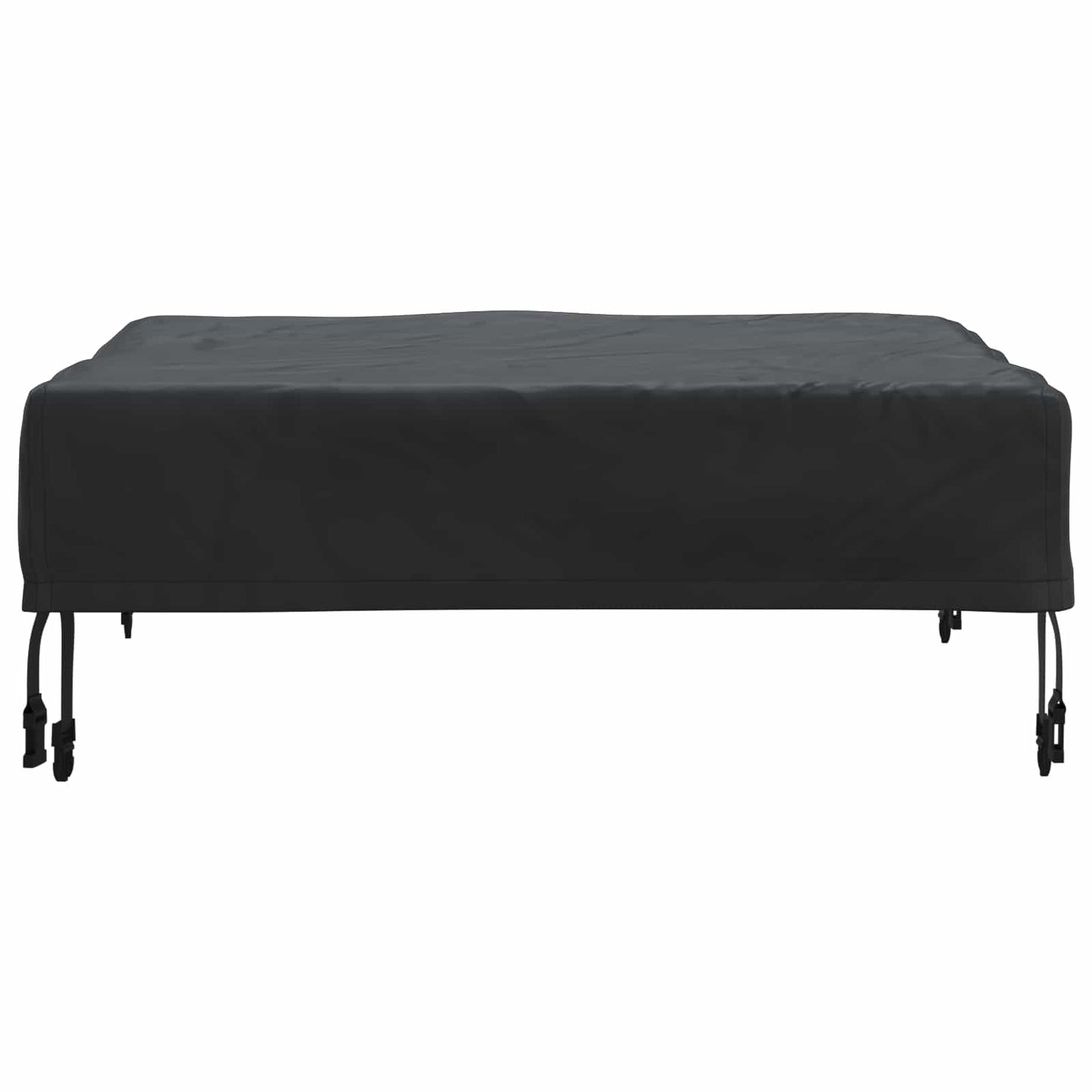 Table Cover Plain Black 82 x 82 x 15 cm Fabric