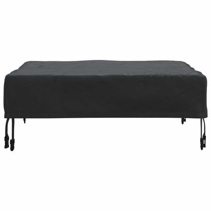 Table Cover Plain Black 82 x 82 x 15 cm Fabric