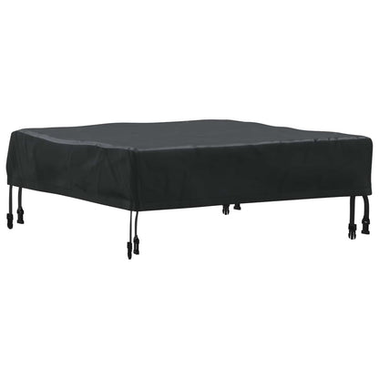 Table Cover Plain Black 82 x 82 x 15 cm Fabric