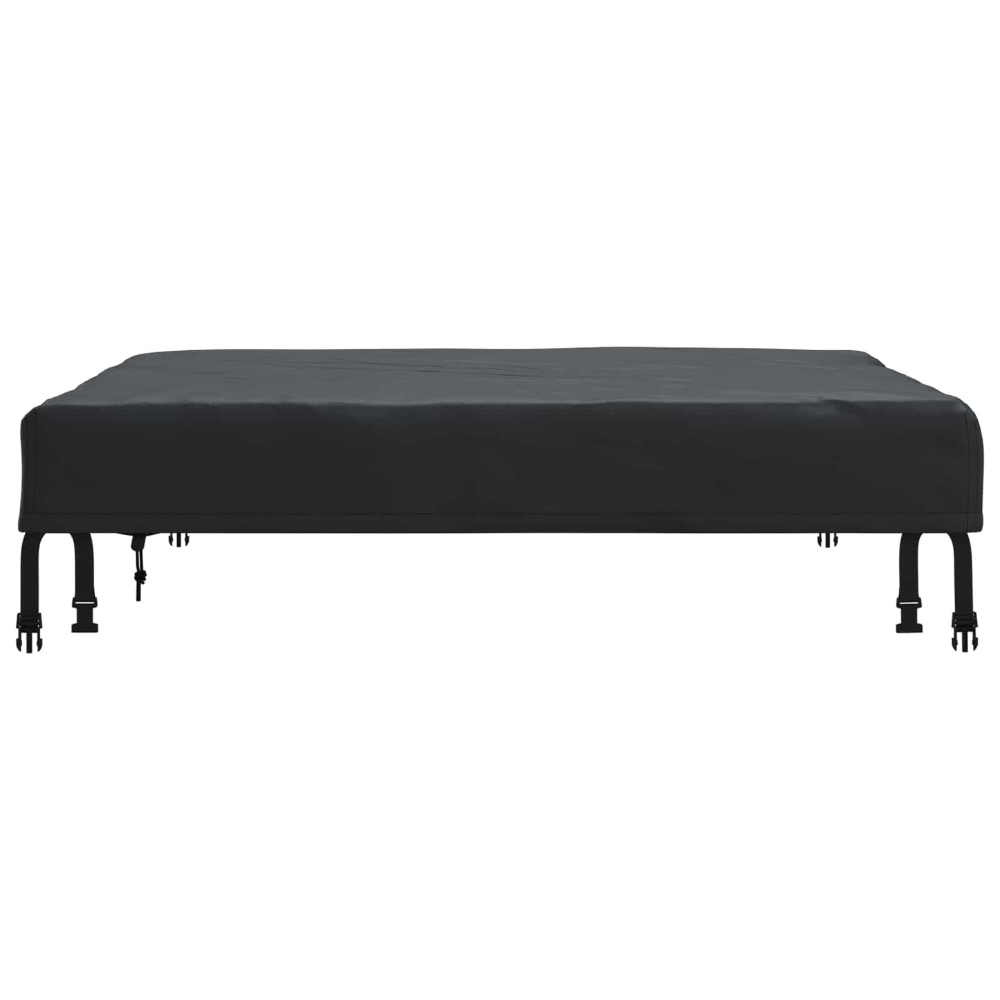 Table Cover Plain Black 92 x 92 x 15 cm Fabric