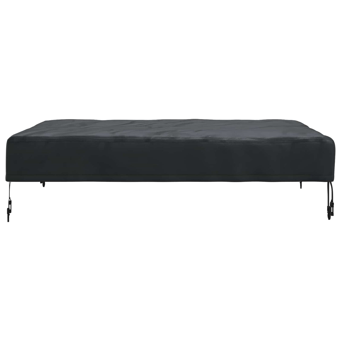 Table Cover Plain Black 112 x 112 x 15 cm Fabric