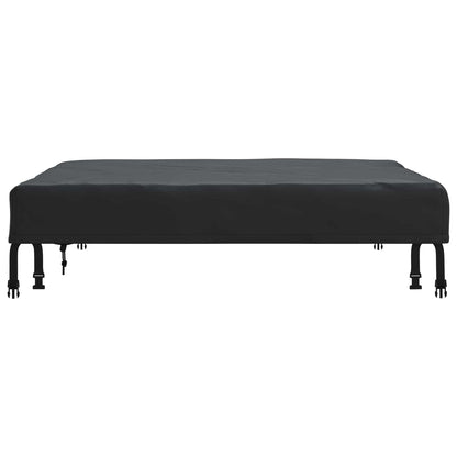 Table Cover Plain Black 112 x 112 x 15 cm Fabric