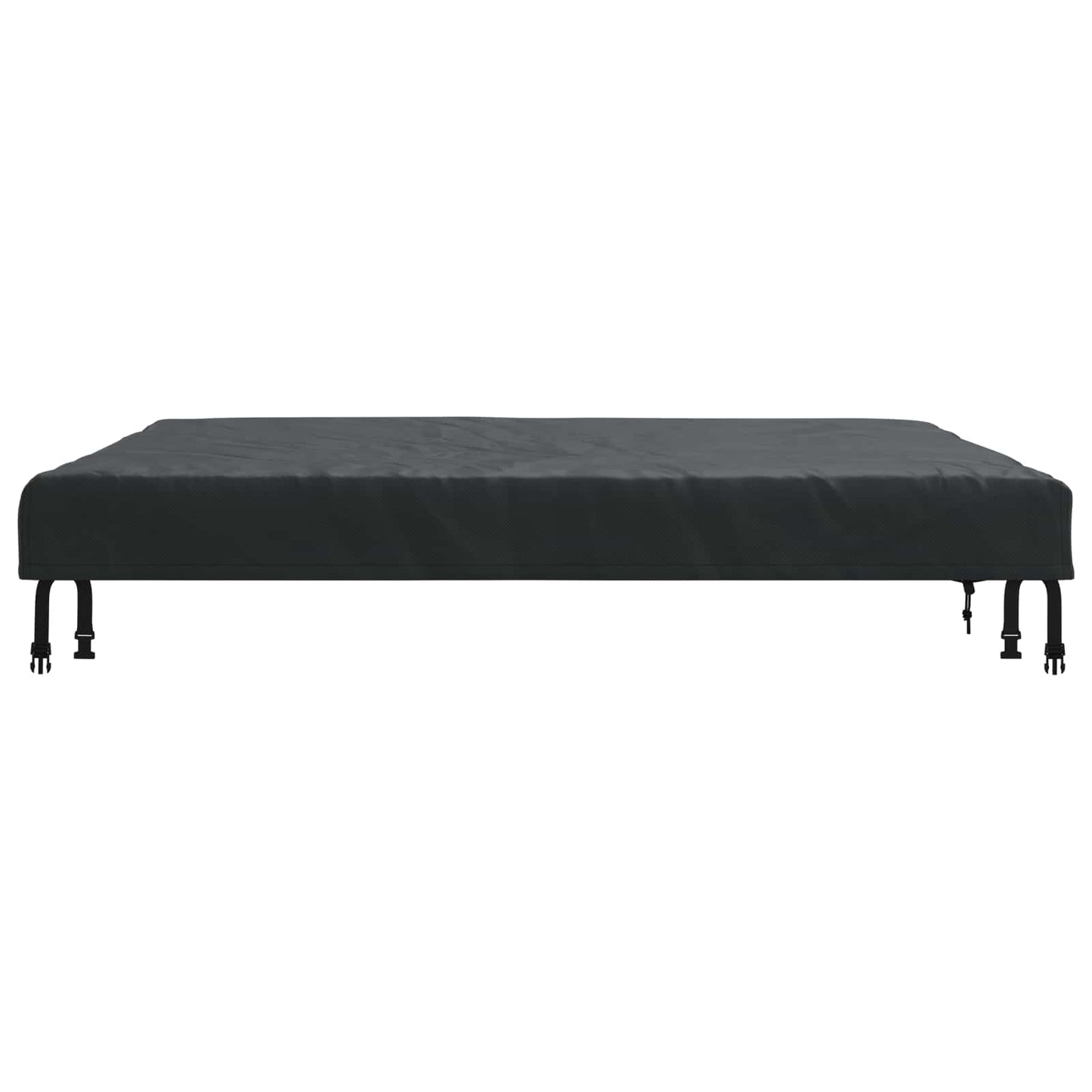 Table Cover Plain Black 122 x 122 x 15 cm Fabric