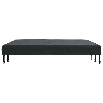 Table Cover Plain Black 122 x 122 x 15 cm Fabric