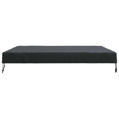 Table Cover Plain Black 142 x 142 x 15 cm Fabric