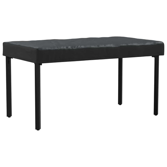 Table Cover Plain Black 122 x 72 x 15 cm Fabric