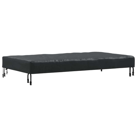 Table Cover Plain Black 122 x 72 x 15 cm Fabric