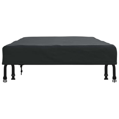Table Cover Plain Black 142 x 82 x 15 cm Fabric