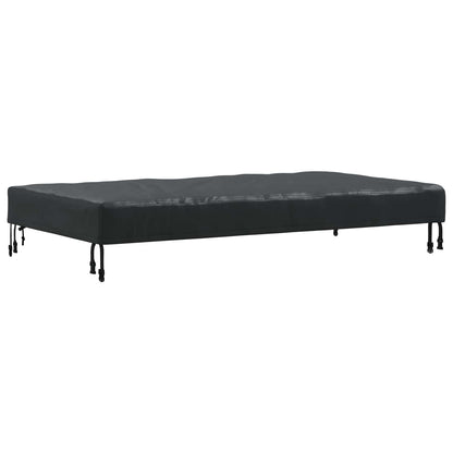 Table Cover Plain Black 142 x 82 x 15 cm Fabric