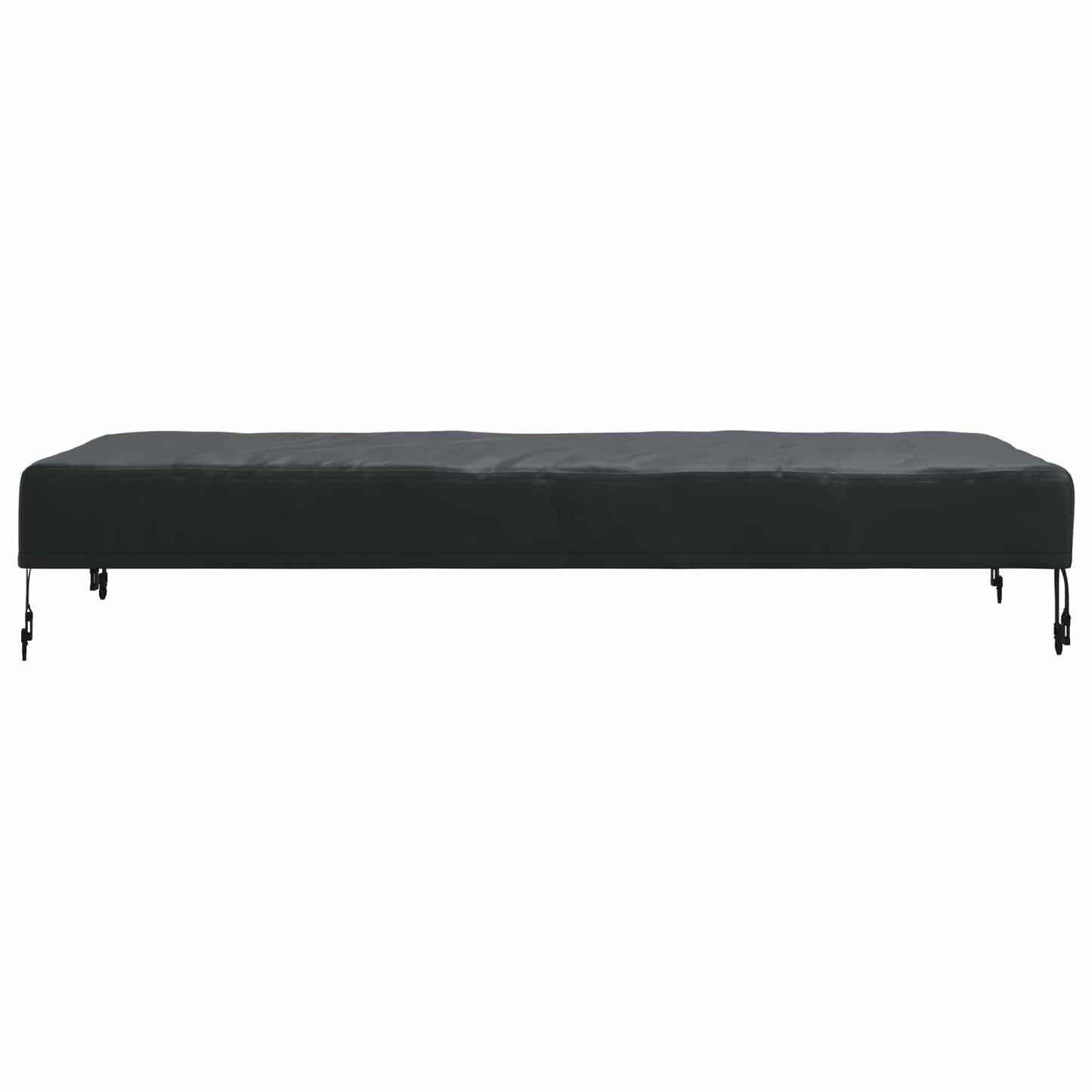 Table Cover Plain Black 142 x 82 x 15 cm Fabric