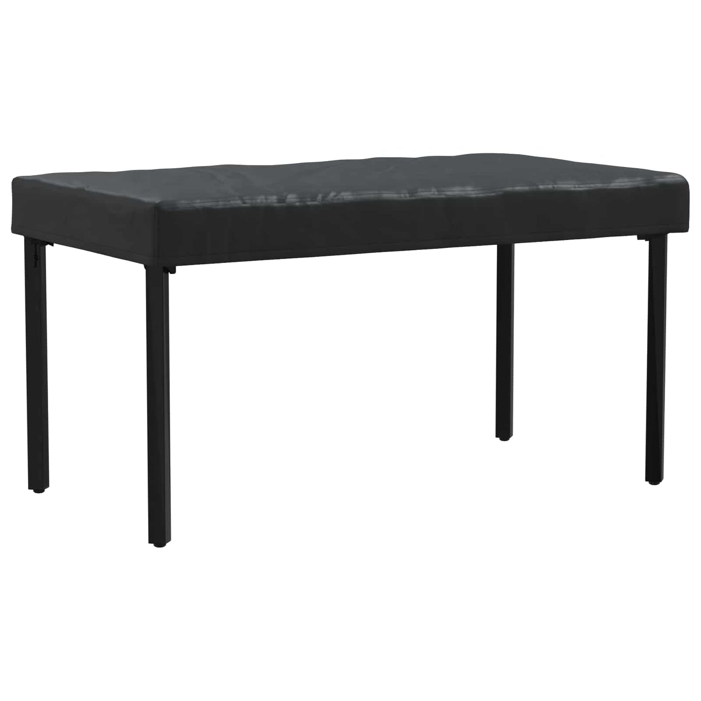 Table Cover Plain Black 142 x 82 x 15 cm Fabric