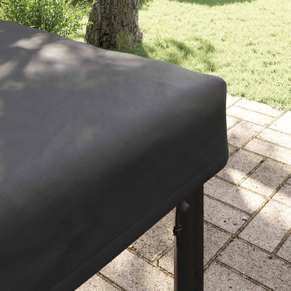 Table Cover Plain Black 152 x 92 x 15 cm Fabric