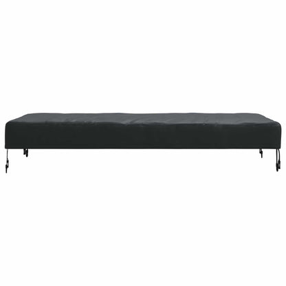 Table Cover Plain Black 152 x 92 x 15 cm Fabric