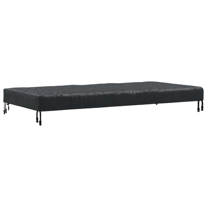 Table Cover Plain Black 182 x 92 x 15 cm Fabric