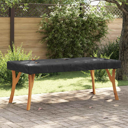 Table Cover Plain Black 102 x 182 x 15 cm Fabric