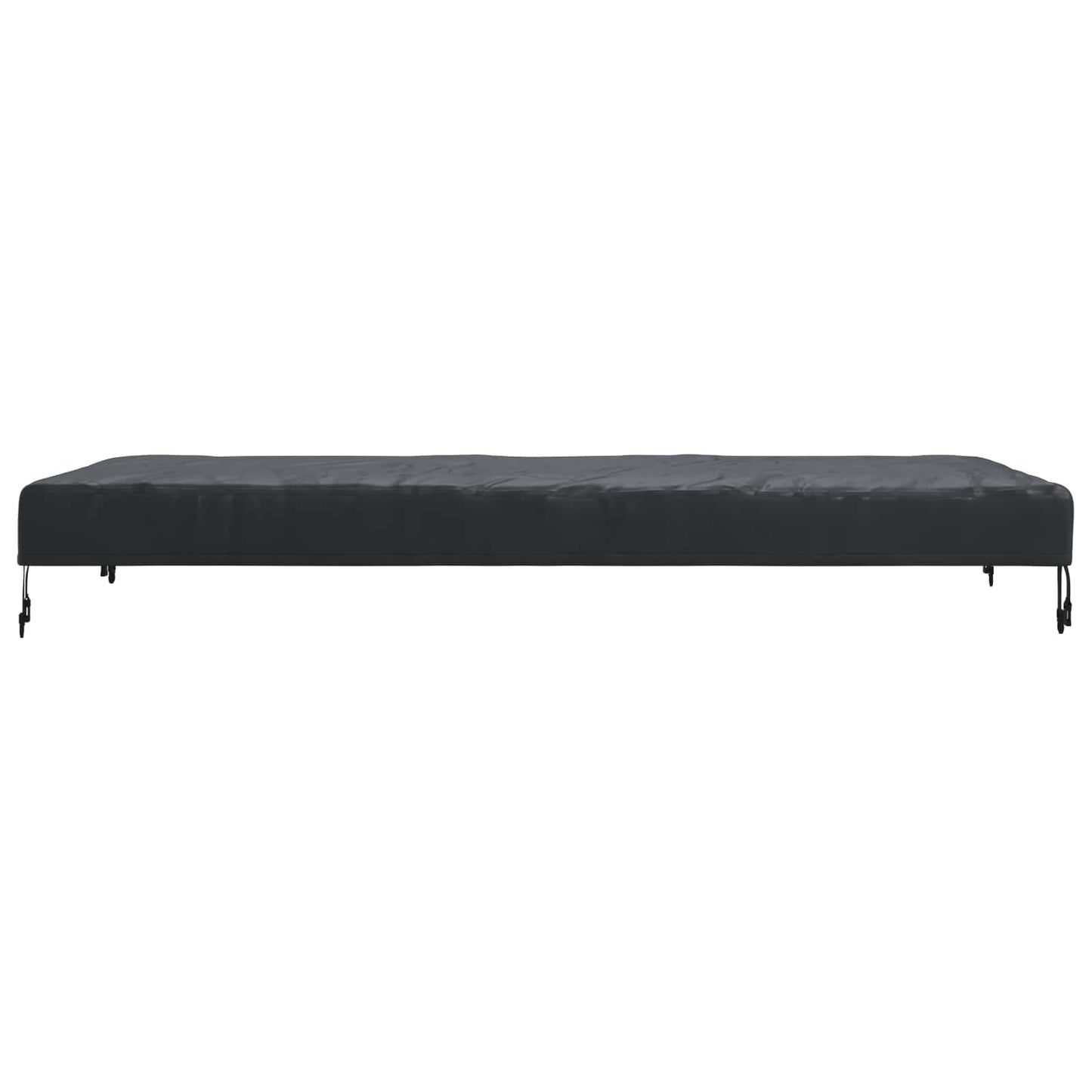 Table Cover Plain Black 102 x 182 x 15 cm Fabric