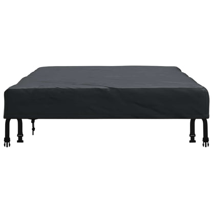 Table Cover Plain Black 102 x 182 x 15 cm Fabric
