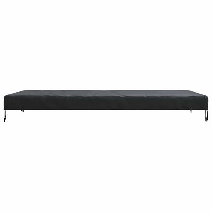 Table Cover Plain Black 202 x 92 x 15 cm Fabric