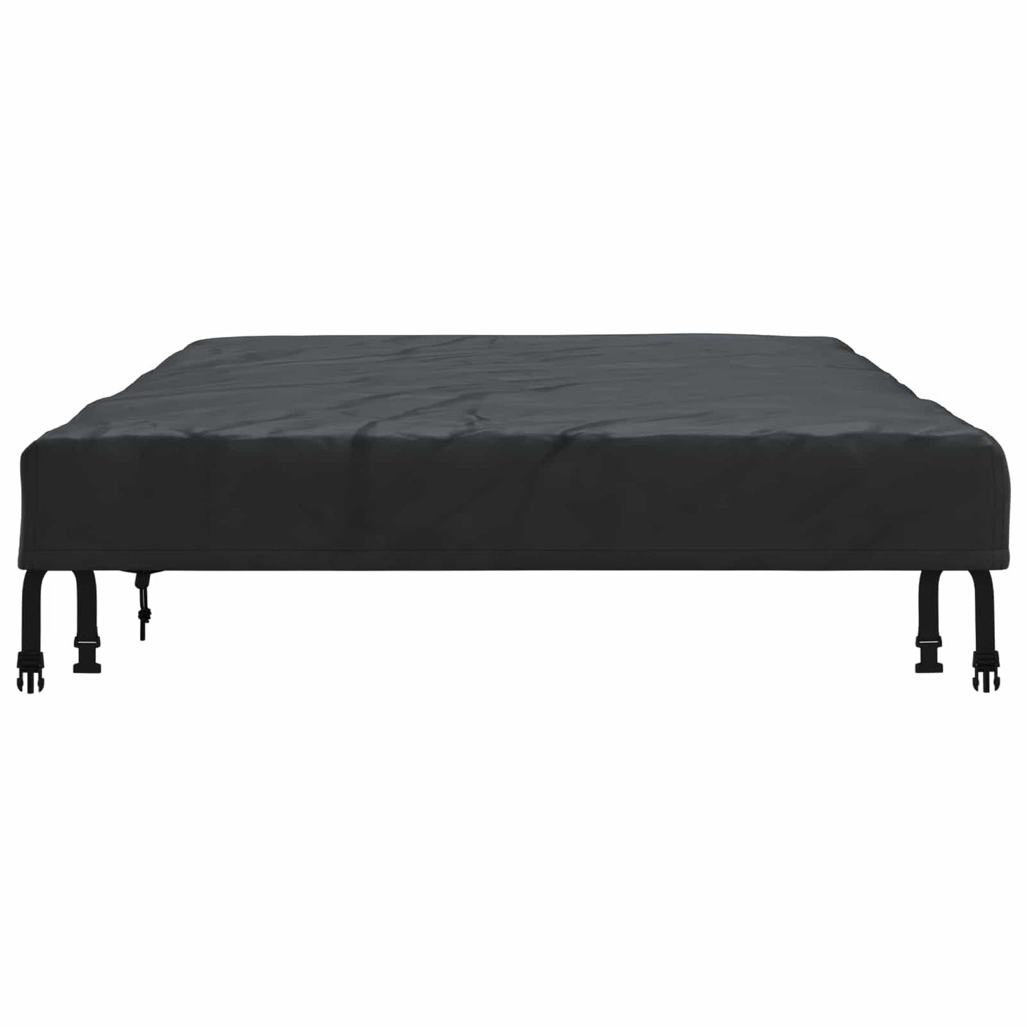 Table Cover Plain Black 202 x 92 x 15 cm Fabric