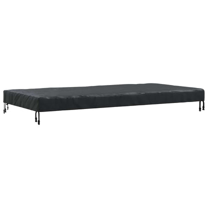 Table Cover Plain Black 202 x 92 x 15 cm Fabric