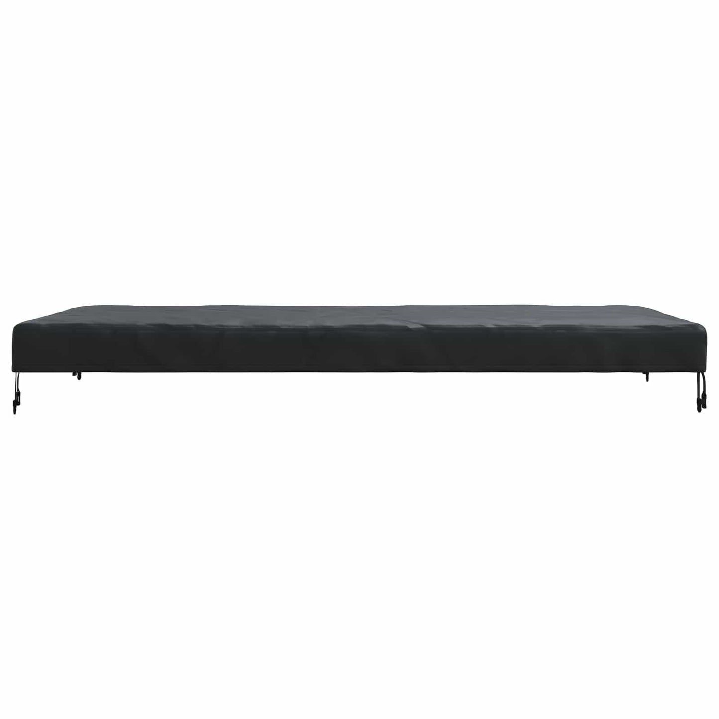Table Cover Plain Black 202 x 92 x 15 cm Fabric