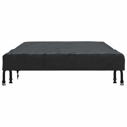 Table Cover Plain Black 202 x 92 x 15 cm Fabric