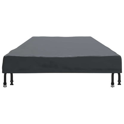 Table Cover Plain Black 242 x 102 x 15 cm Fabric