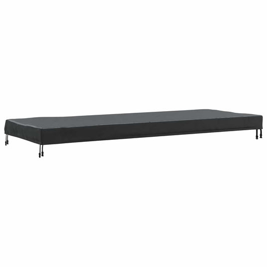 Table Cover Plain Black 242 x 102 x 15 cm Fabric