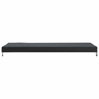 Table Cover Plain Black 102 x 262 x 15 cm Fabric