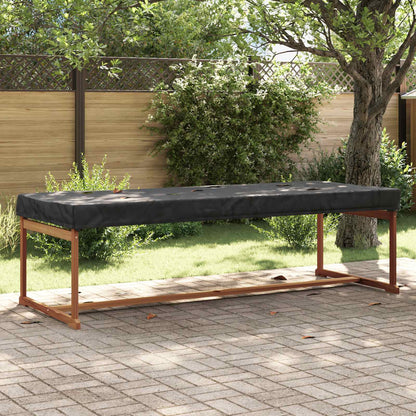 Table Cover Plain Black 262 x 102 x 15 cm Fabric