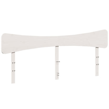 Bed Frame without Mattress White 200x200 cm Solid Wood Pine