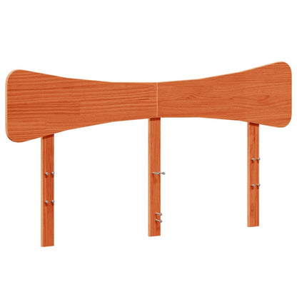 Bed Frame without Mattress Wax Brown 120x190 cm Small Double Solid Wood Pine
