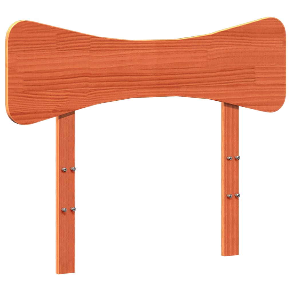 Bed Frame without Mattress Wax Brown 75x190 cm Small Single Solid Wood Pine