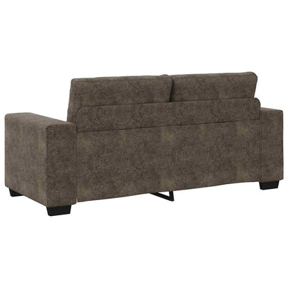 Loveseat Sofa with Cushion Dark grey Artificial Leather