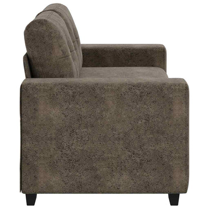 Loveseat Sofa with Cushion Dark grey Artificial Leather