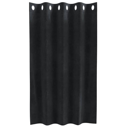 Blackout Curtains 2 pcs Black 140 x 140 cm Velvet