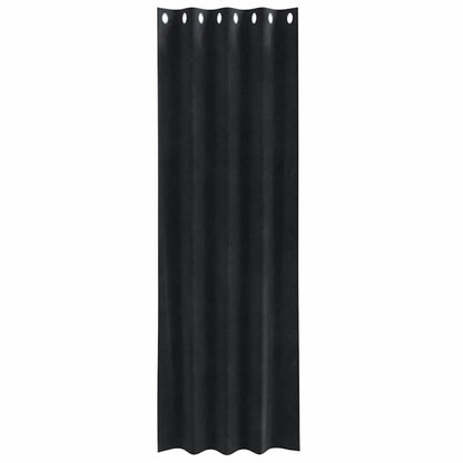 Blackout Curtains 2 pcs Black 140 x 245 cm Velvet