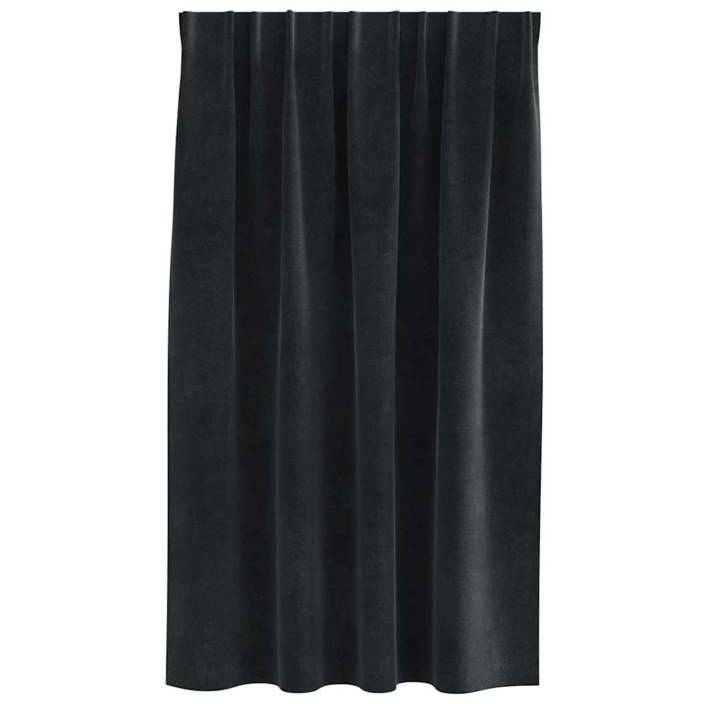 Blackout Curtains 2 pcs Black 140 x 140 cm Velvet