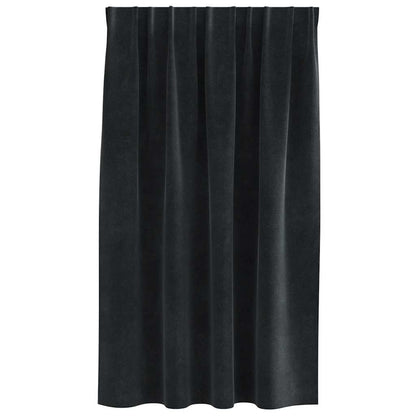 Blackout Curtains 2 pcs Black 140 x 140 cm Velvet