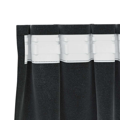 Blackout Curtains 2 pcs Black 140 x 175 cm Velvet