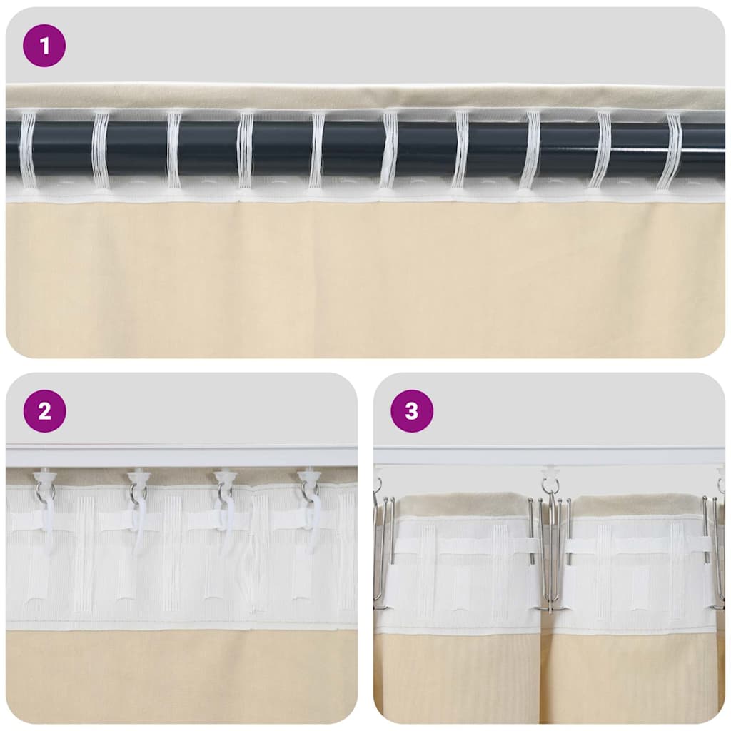 Blackout Curtains 2 pcs Black 140 x 175 cm Velvet