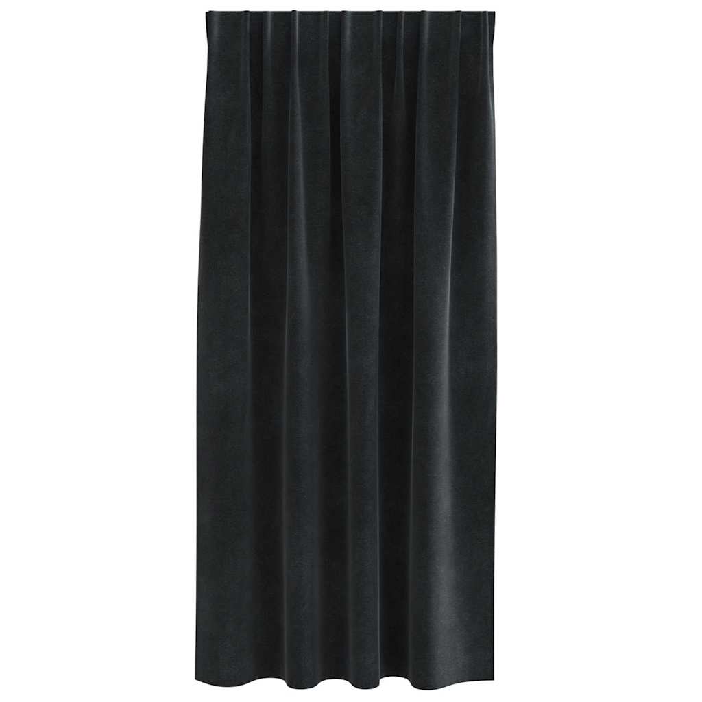 Blackout Curtains 2 pcs Black 140 x 175 cm Velvet