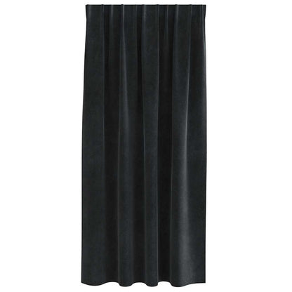 Blackout Curtains 2 pcs Black 140 x 175 cm Velvet