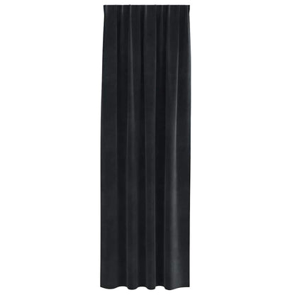 Blackout Curtains 2 pcs Black 140 x 245 cm Velvet
